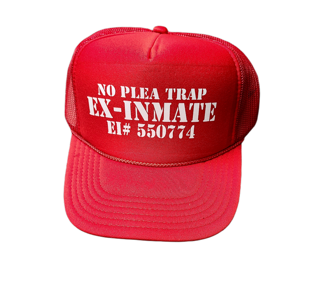 Red No Plea Trap Snapback